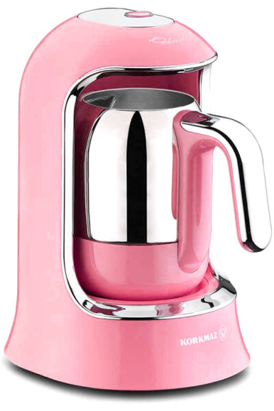 Korkmaz Kahvekolik Mokkamaschine Pink A860-06  