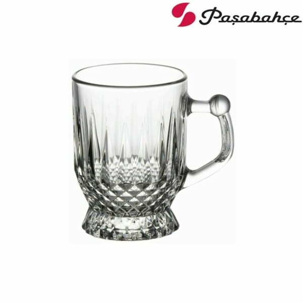 Pasabahce  Coffee Mug  6er Set Teegläser mit Henkel Cappucino Kaffee Trinkgläser 165 ml