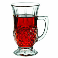 Pasabahce Istanbul Long 6er Set Teegläser mit Henkel Cappucino Kaffee Trinkgläser 160 ml